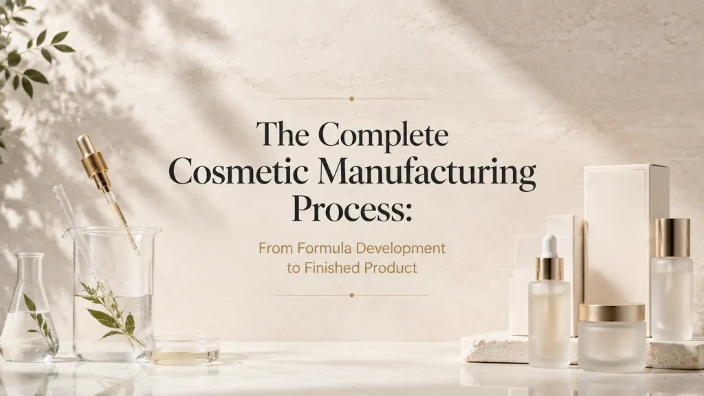 The Complete Cosmetic Manufacturing Process: From Formula Development to Finished Product