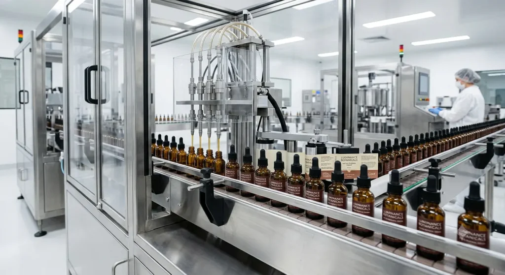 Commercial beauty product manufacturing and cosmetic batch production line