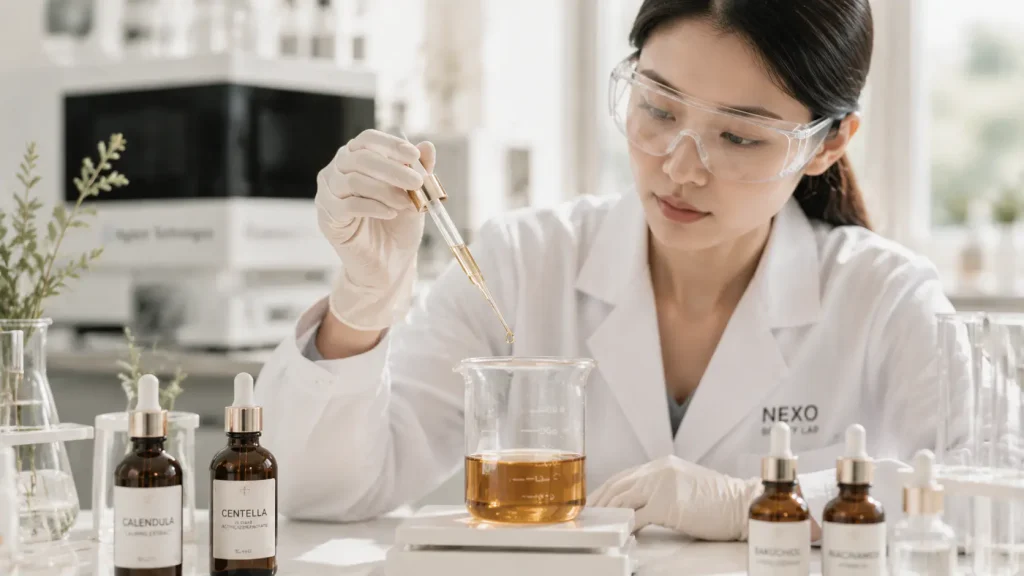 Cosmetic formulation development in an OEM skincare R&D laboratory