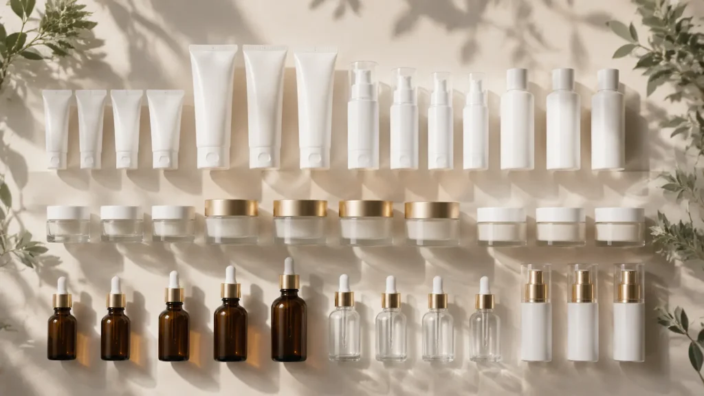 Private label cosmetic packaging and manufacturing options for beauty brands