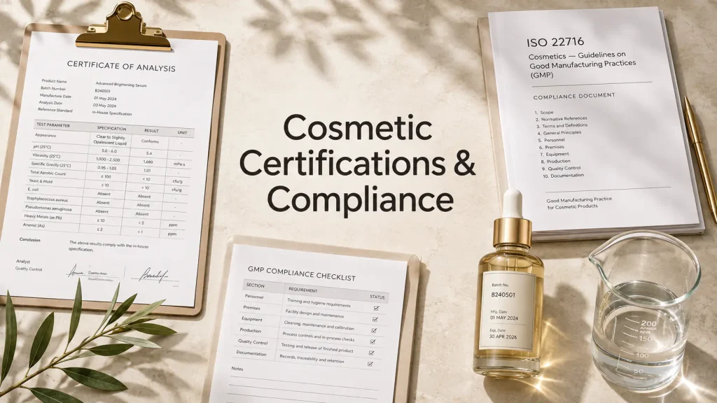 Cosmetic Manufacturing Certifications & Compliance: What Beauty Brands Should Know