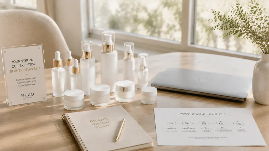 Cosmetic manufacturing consultation for beauty brands developing OEM ODM products