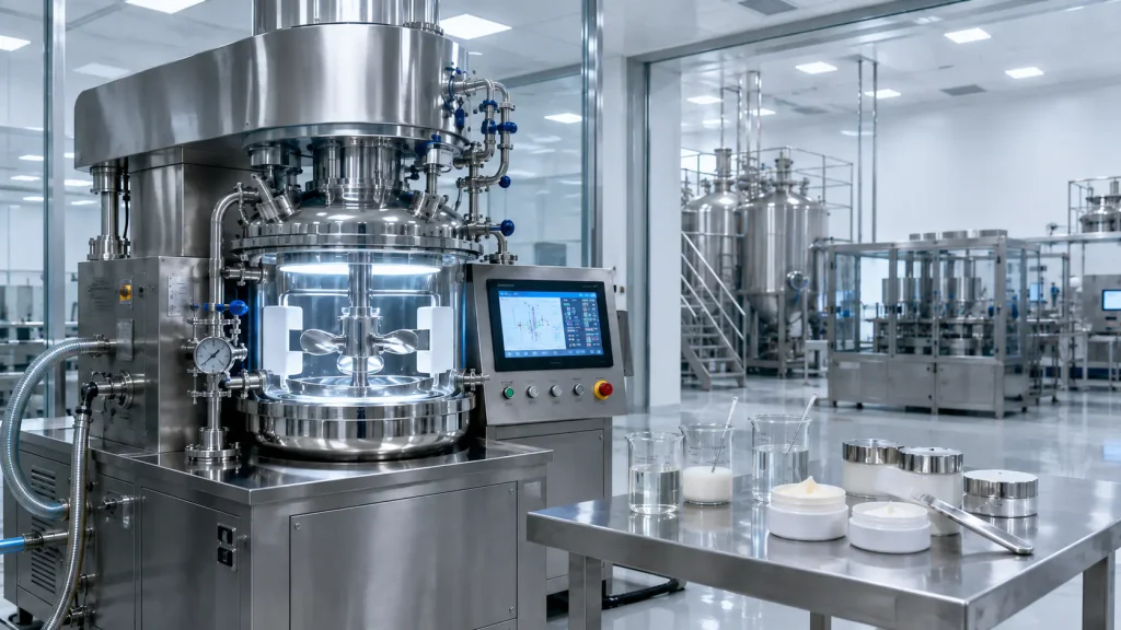 Cosmetic formula pilot production scale-up and manufacturing feasibility evaluation