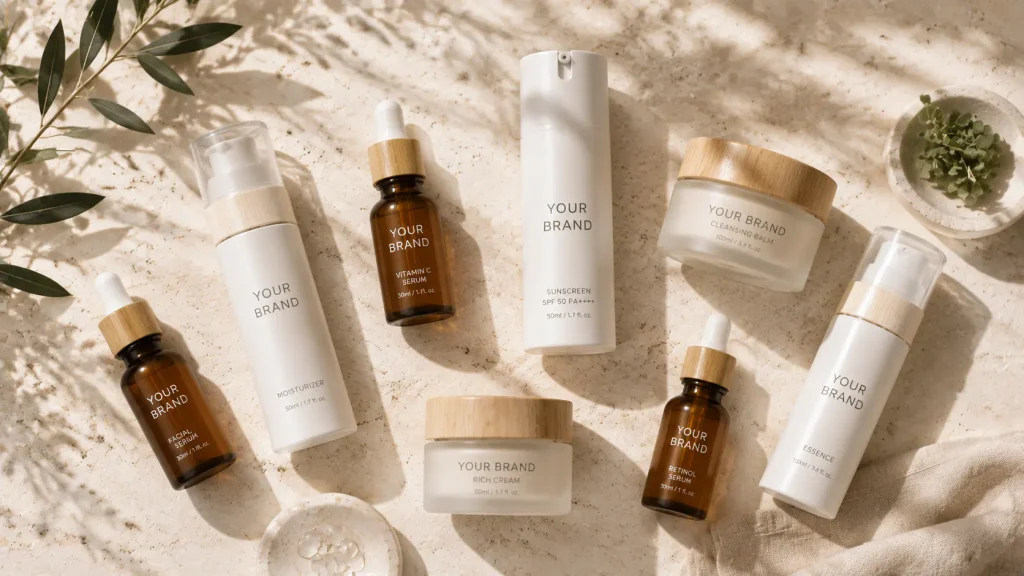 Custom cosmetic packaging sourcing for skincare and beauty product development