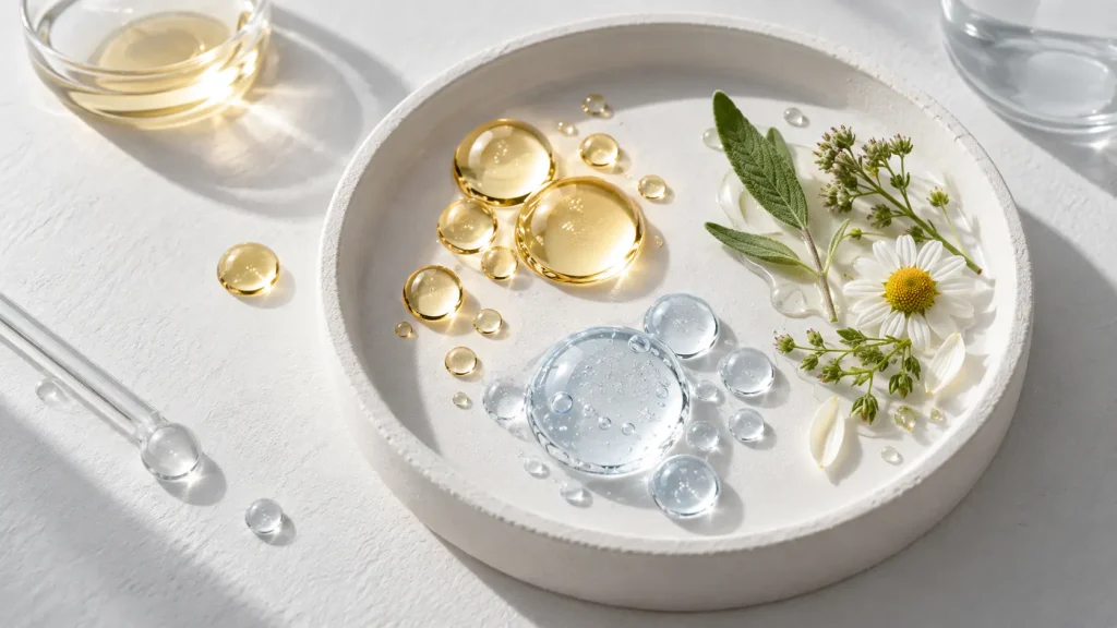 Barrier skincare formulation architecture using humectants emollients lipids and soothing ingredients