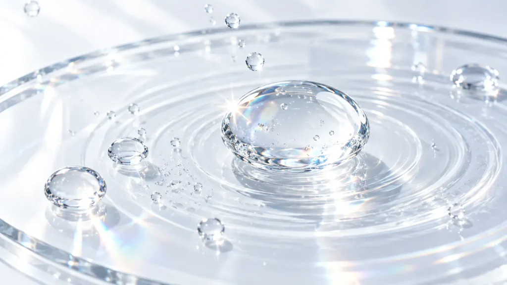 Clear lightweight micellar cleansing water formulation for daily makeup removal