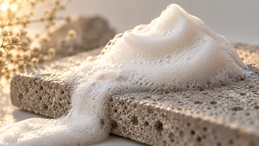 Moisturizing body wash formula with creamy foam for comfortable daily cleansing