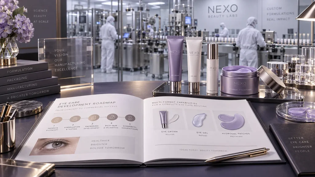 Eye care OEM ODM manufacturing roadmap for eye creams gels and hydrogel patches