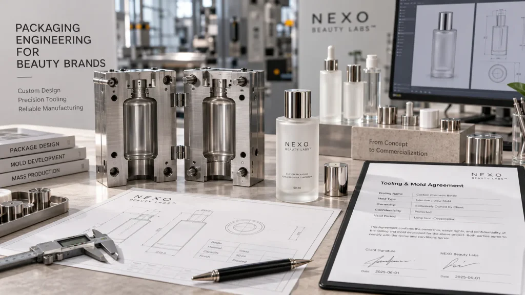 Custom cosmetic packaging tooling and mold ownership agreement